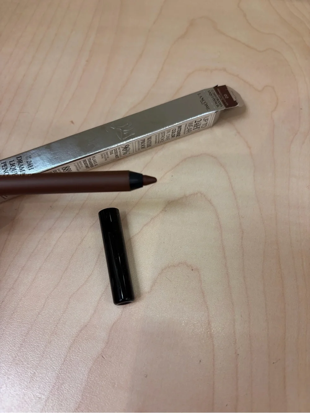 LANCOME 24H Drama Liqui-pencil Gel Eyeliner 12g/.042oz ~ #02 FRENCH CHOCOLATE